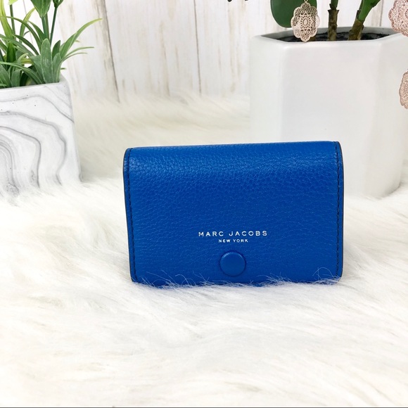 Marc Jacobs Handbags - NWT MARC JACOBS Blue Leather Card Case